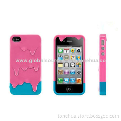 Ice Cream Silicone Covers for iPhone 4/4S, Fashionable Design